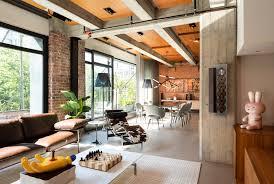 Grey modern industrial style apartment interiors made plush with stylish sofas, modern lighting concrete and cool, these three grey modern industrial style apartment interiors are filled with edgy. This Vancouver Yaletown Home Was Originally Two Apartments Now It S An Industrial Loft Dream