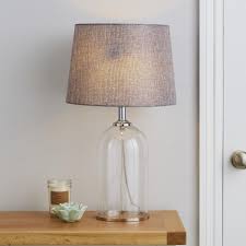 Lenny Glass Clear Table Lamp In 2020 Clear Table Lamp Table Lamp Glass Jar Lamps
