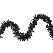 Unfollow tinsel garland to stop getting updates on your ebay feed. Northlight Wide Cut Black Halloween Tinsel Garland 50 Feet Unlit Target