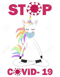 Covid passport is a document that confirms that its owner has been vaccinated against coronavirus. Cute Unicorn Wearing Medical Mask Cartoon Character Vectors With Royalty Free Cliparts Vectors And Stock Illustration Image 143749014