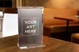 Thickness Acrylic Table Standee Mockup Acrylic Table Mockup Free Psd Mockup Free Download
