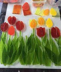 Lilac trees flowering in the sunshine. 300 Fused Glass Flowers Trees Ideas Glass Flowers Fused Glass Making Glass