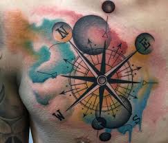 Chest tattoos are close to your heart both getting a chest tattoo is a pretty bold piece and there's a lot of room for intricate designs, which is a reason why so many people get these tattoos. 125 Best Compass Tattoos For Men Cool Design Ideas 2021