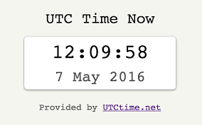 Current local time and date in (utc/gmt) from a trusted independent resource. Utc Time Now