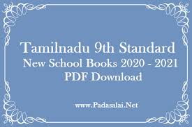 Tamilnadu 9th Standard New School Books 2020 2021 Pdf Download Padasalai No 1 Educational Website