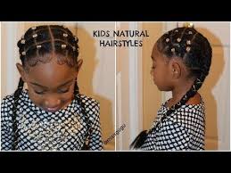 Kids Little Girls Natural Hairstyles Back To School Rubberband Plaits Cornrows Girls Natural Hairstyles Natural Hair Styles Little Girls Natural Hairstyles
