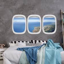 Voyage Hublot D Avion Decoration Voyage Hublot Decoration Voyage Sticker Tete De Lit Lit Plage