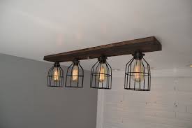 Wood Flush Mount Ceiling Light With Cages Jacobean Kitchen Lighting Fixtures Ceiling Kitchen Lighting Fixtures Kitchen Ceiling Lights