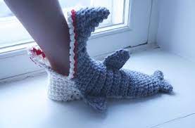 Shark Slippers Crochet Pattern Free Crochet Shark Crochet Slippers Crochet Blanket Doll