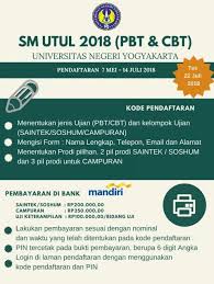Alur Pendaftaran Sm Uny 2018 Jalur Utul Uny Community