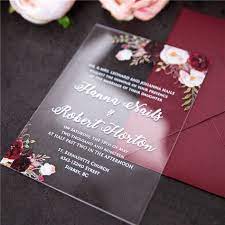 Pin On Acrylic Wedding Invitations