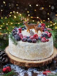 The perfect happybirthday cake hearts animated gif for your conversation. Christmas Cake Picmix