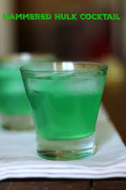 Hammered Hulk Cocktail Recipe Alcoholic Punch Recipes Cocktails Green Drinks