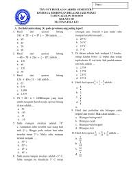Nah, biar makin siap dan percaya diri, yuk kita latihan soal usbn matematika kelas 6 bareng. Soal Pas Matematika Sd Kelas 6 Kurikulum Pdf