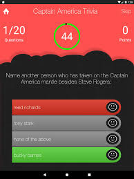 If you paid attention in history class, you might have a shot at a few of these answers. Unofficial Marvel S Captain America Quiz Game For Android Apk Download