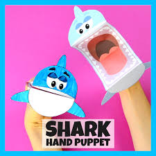 This Has To Be The Coolest Summer Craft For Kids To Make Print The Shark Puppet Template And Make This Shark C Summer Crafts For Kids Preschool Crafts Crafts