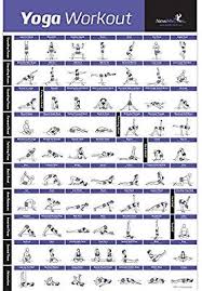 Amazon Com Newme Fitness Yoga Pose Exercise Poster Laminated Premium Instructional Beginner S Chart For Sequences Basic Yoga Poses Yoga Fitness Basic Yoga