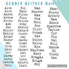 Gender Neutral Names Gender Neutral Names Gender Gender Neutral