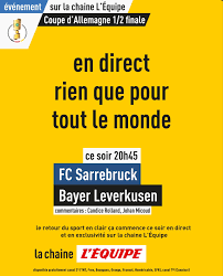La chaîne l'équipe est une chaîne de télévision sportive française du groupe amaury média lancée le 31 août 1998 sous le nom de l'équipe tv. L Equipe Pro On Twitter Le Sport Fait Son Grand Retour En Clair Et En Direct Avec Les 1 2 Finales De La Coupe D Allemagne A Vivre En Exclusivite Mardi Et Mercredi Sur Lachainelequipe
