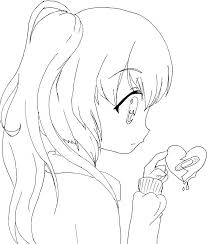 Download chinese anime portrait coloring page pdf. Cute Anime Girl Color Pages Novocom Top