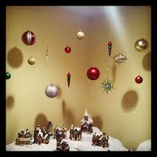When we moved into our house, the bedding colors in our master bedroom were white, yellow, and blue. Attach Ornaments To The Ceiling Using Fishing Line It Looks Like They Are Floating Christmas Bulbs Ornaments Christmas Ornaments Holiday Decor