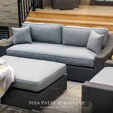 Create The Backyard Oasis Of Your Dream With Toja Patio Furniture The Bretton Collection Is Easily In 2021 Quality Outdoor Furniture Outdoor Sectional Sofa Furniture