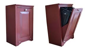 A large container for rubbish from a house or other building, usually made of strong plastic or…. Wood Tilt Out Trash Or Recycling Cabinet Ana White