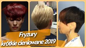 Modne fryzury damskie 2019 galeria. 20 Pomyslow Na Modne Fryzury Damskie Krotkie Cieniowane 2019 Youtube