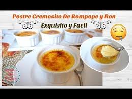 Flan Cremoso De Rompope Y Ron Eggnog Cream Brulee Youtube Postre Postres Exquisito