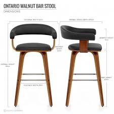 Chaise De Bar Faux Cuir Bois Ontario Monde Du Tabouret Chaise Bar Chaise Haute Cuisine Tabouret De Bar Bois