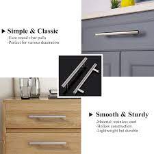 Check spelling or type a new query. Buy Probrico 30 Pack 4 Inch Satin Nickel Cabinet Handles Euro Style Drawer Pulls Stainless Steel Modern Round T Bar Kitchen Cabinet Pulls Cabinet Hardware For Bathroom Bedroom Online In Germany B07s8ws975