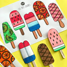 Popsicles Coloring Page - Printable Fun | PiCO Tatoo
