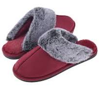 Womens Cozy Scuff Slippers Memory Foam Faux Faux Indoor ...