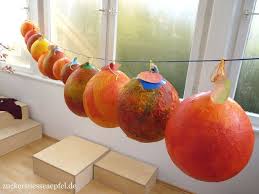 Eine Waldorf Laterne Fur Sankt Martin Basteln Laterne Basteln Luftballon Diy Laternen Laterne Waldorf