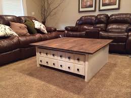 Square Apothecary Coffee Table With Toy Box Rrundle Table Furniture Plans Coffee Table Furniture Plans