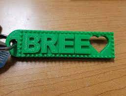Customizable Keychain 3d Print Printed Keychain By Freyas3dprints 3d Printing Prints Keychain