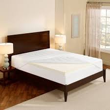 Sleep Innovations Essentials 2 Memory Foam Mattress Topper With Waterproof Mattress Protector White Memory Foam Mattress Topper Mattress Mattress Topper