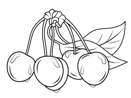 Forget your old, boring coloring books. Coloring Pages Printed Cherries Coloring Pages