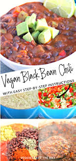 Easy Black Bean Chili Vegan Recipe Chili Recipe With Black Beans Vegan Black Bean Chili No Bean Chili