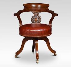 Mahogany Captains Office Chair Antiques Atlas Chair Oversized Chair Living Room Modern Office Chair