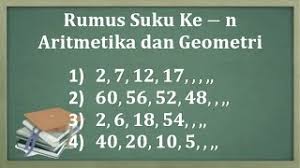We did not find results for: Cara Menentukan Rumus Suku Ke N Barisan Aritmetika Dan Geometri Youtube