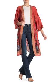 Dr2 By Daniel Rainn Floral Border Print Kimono Youve