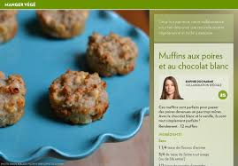 Muffins Aux Poires Et Au Chocolat Blanc La Presse