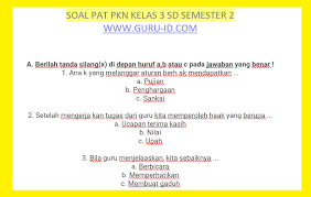 Soal aksara jawa sd kelas 3.pada tengah semester 2 setidaknya ada 3 kd bahasa jawa kelas 3 untuk bahan penilaian. Soal Jawaban Pkn Kelas 1 Sd Semester 2 Tahun 2021 Pembimbing