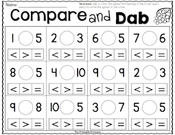 Comparing Numbers Using A Bingo Dabber Math Centers Ccss Math Spring Kindergarten Activities