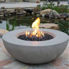 Kristian Bowl Concrete Propane Fire Pit Table Propane Fire Pit Table Backyard Fire Propane Fire Pit