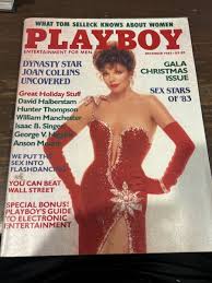 Playboy Adult Magazine December 1983 Joan Collins Nude W Centerfold | eBay