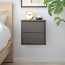 Eket Wandschrank Mit 2 Schubladen Dunkelgrau Ikea Deutschland In 2021 Eket Bedroom Night Stands Wall Cabinet