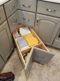 It's called a blind corner because, when reaching into it. Bottom Drawer Of Corner Base Cabinet Drawers Are Very Deep Seen At Remodeled Home Tour Raleigh Apr 20 Corner Base Cabinet Base Cabinets Bedroom Wardrobe