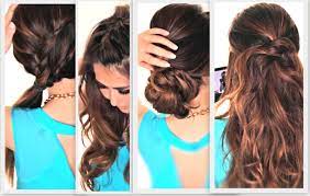 6 Lazy Super Easy Summer Hairstyles Hair Tutorial Lazy Hairstyles Easy Lazy Hairstyles Hair Styles